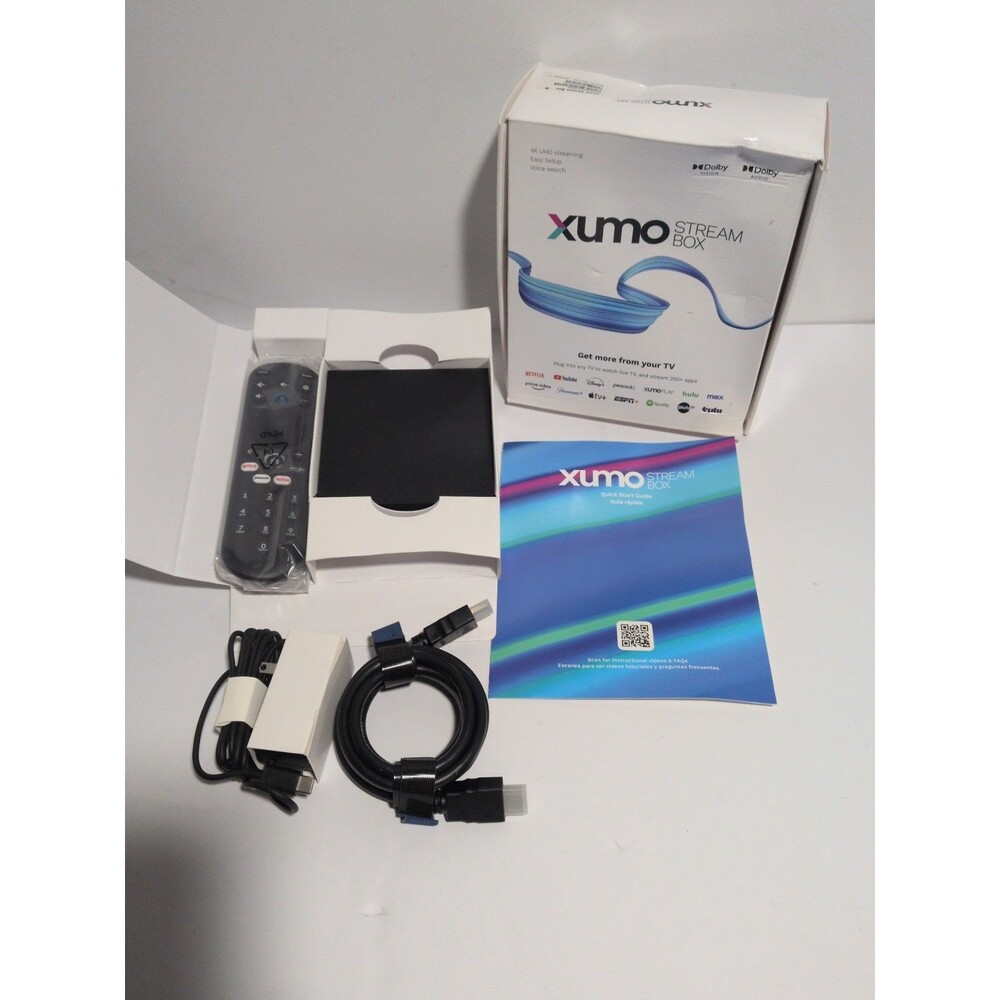 Xumo Stream Box 4K Streaming Device (ESST11AEI) Open Box Never Used